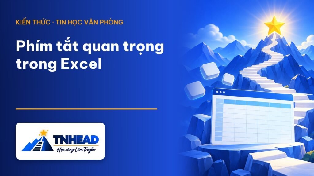Ảnh đại diện bài viết: Phím tắt quan trọng trong Excel – TNHEAD